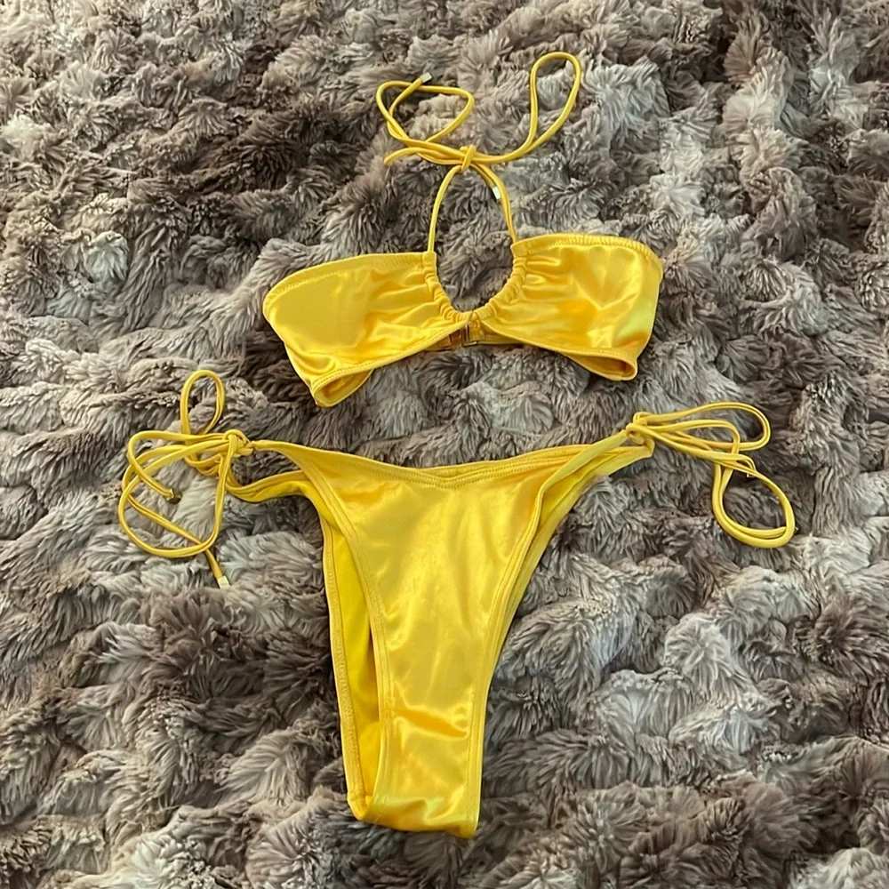 ASOS south beach gold bikini